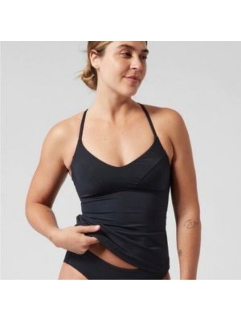 Athleta Triangle Tankini A-C, Medium, Black